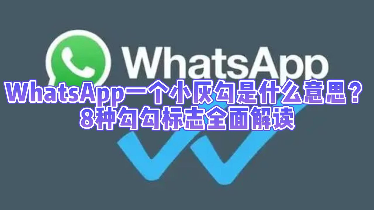 WhatsApp显示一个勾是被拉黑了吗？